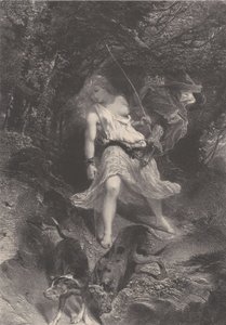 Diane, n. 1830-70. tekijältä Célestin Nanteuil