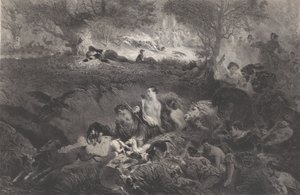 Unelmia metsästyksestä, 1858. tekijältä Célestin Nanteuil