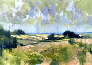 Sutton Downs View, 2007 (akryyli aluksella)