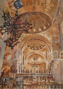 Joulupäivän messu, St Marks, 2019 (akvarelli)