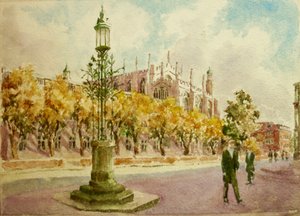 Palava pensas, 2017 (akvarelli) tekijältä Clive Wilson