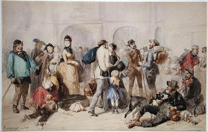The Concourse at Old Gare de Lyon, 1873 (wc paperilla)