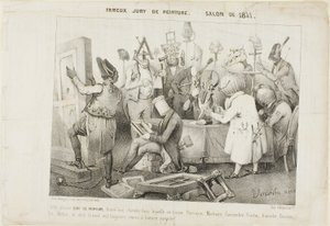 Kuuluisa maalausraati. Vuoden 1841 salonki tekijältä Clément Pruche
