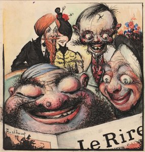 Le Rire -lehden kansikuva, 1896. tekijältä Clément Rochel