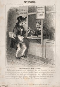 Uutiset: Muodikas filantrooppi, 1841. tekijältä Clémente Pruche