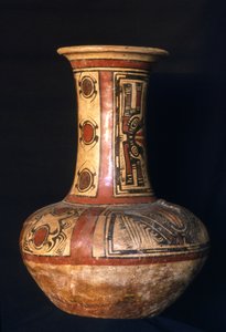 Korkeakaulainen purkki, Early Cocle -vaihe, 700-800 AD (keraaminen) tekijältä Cocle Culture