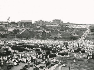 Markkinapaikka, Antananarivo, Madagaskar, 1895. tekijältä Colonel Stewart