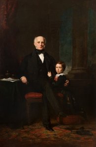 William Forbes Castletonista ja hänen poikansa William, n. 1855 (öljy kankaalle) tekijältä Colvin Smith