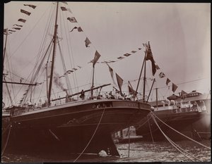 S.S. "Umbria" telakalla, n. 1897 (m/v valokuva) tekijältä Company Byron