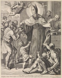 H. Thomas van Villanueva Vera effigies S. Thomae A Villanova (otsikko esineessä) tekijältä Conrad Lauwers