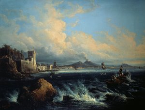 Napoli nähtynä Posilliposta (öljy kankaalle)