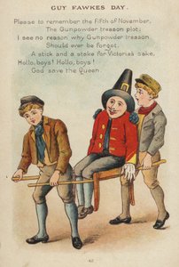 Lastenlaulu: Guy Fawkes Day (chromolitho) tekijältä Constance Haslewood