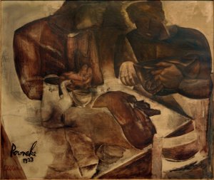 Constant Permeke, "Musta leipä" / Öljy kankaalle, 1923 tekijältä Constant Permeke