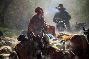 "Lähtö torille syysaamu", 1859