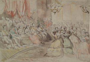 State Ball, oletettavasti Napoleon III:n kanssa tekijältä Constantin Guys
