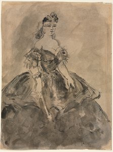 Ball recto, 1800-luku. tekijältä Constantin Guys