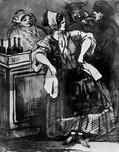 Le Comptoir, 1800-luku, 1930. tekijältä Constantin Guys