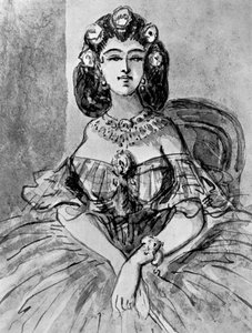 Naisen muotokuva, 1800-luku, 1930 tekijältä Constantin Guys