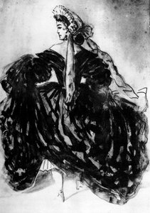 Tutkimus naisesta, 1800-luku, 1930. tekijältä Constantin Guys