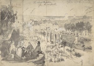 La visita de Napoléon III a Boulogne-sur-Mer, segle XIX. finlandès tekijältä Constantin Guys