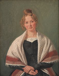 Hanne Wanscherin muotokuva, os. Wegener tekijältä Constantin Hansen