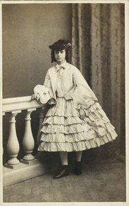 Muotokuva Tanskan prinsessa Dagmarista 1847-1928, 1860. tekijältä Copenhagen Photo studio E. Lange