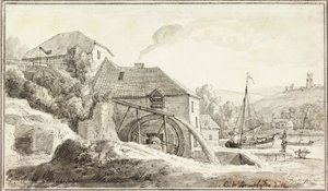 Ford Mill (muste ja akvarelli paperille)