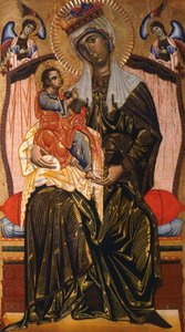 Madonna ja lapsi, kirjoittanut Coppo di Marcovaldo (noin 1220-1276 jälkeen)
