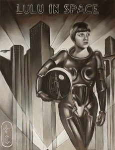 Art Deco -kaupungin astronautti tekijältä Corné Akkers