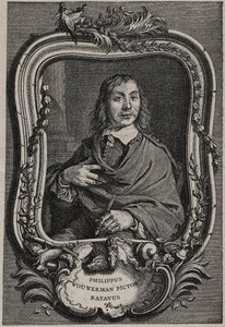 Philips Wouwermanin tai Philippus Wouwermansin muotokuva 1619-1668 hollantilainen taidemaalari – kaiverrus Nicolas-Gabriel Dupuis Cornelis Visscherin mukaan tekijältä Cornelis (after) Visscher