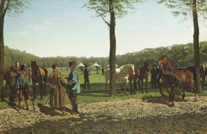 Hevosmessut Maliebaanilla Haagissa tekijältä Cornelis Albertus Johannes Schermer