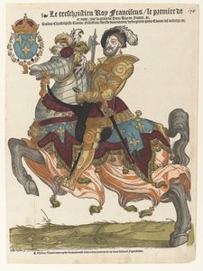 Muotokuva Frans I:stä hevosen selässä tekijältä Cornelis Anthonisz. (manner of)