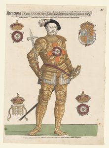Englannin Henrik VIII:n muotokuva tekijältä Cornelis Anthonisz. (manner of)