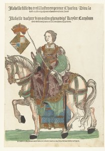 Prinsessa Isabellan muotokuva hevosen selässä