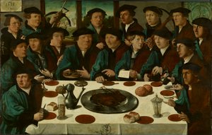 Hollantilainen:  De Braspenningsmaaltijd Amsterdamin varsijousikaartin jäsenten juhlaillallinen.

 Vaihtoehtoiset nimet:  
Vaihtoehtoiset nimet: Hollanti:  De Braspenningsmaaltijd Banquet of Squad D of the Crossbow Civic Guards, "The Braspenning Banquet".