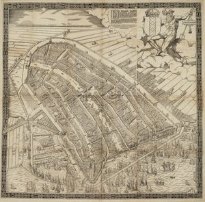 Saksa: Die berühmte Handelsstadt Amsterdam
Hollanti: De vermaerde koopstadt van Amstelredam