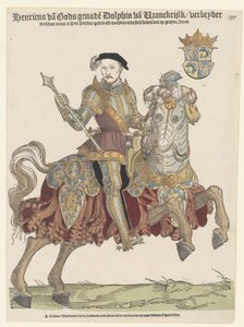Ranskan kuninkaan Henrik II:n muotokuva hevosen selässä, 1542-1543
