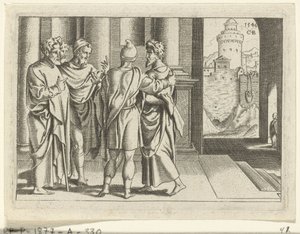 Barnabas tuo Paavalin apostolien luo The Life of Paul (sarjan nimi) tekijältä Cornelis Bos
