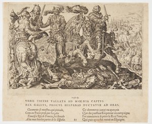 Kuningas Francis I joutui vangiksi Pavian taistelussa