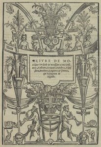 Livre de Moresques, otsikkosivu recto, 1546. tekijältä Cornelis Bos