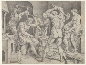 Vulcanin takomo, 1546. tekijältä Cornelis Bos