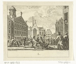 Kapina Daniël Raapin hautajaisissa Amsterdamin Dam-aukiolla vuonna 1754