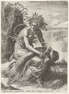 Ceres Goddess and Nymphs (sarjan nimi) tekijältä Cornelis Cort