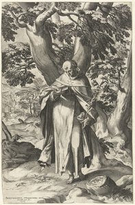 St. Dominic lukee kirjaa tekijältä Cornelis Cort