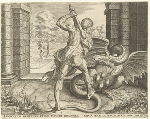 Hercules varastaa Hesperidien kultaiset omenat Labors of Hercules (sarjan nimi)