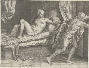 La dona de Joseph i Potifarfinnish tekijältä Cornelis Cort
