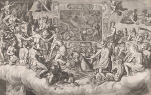 Maalaustaiteen valitus Yläpuoli, 1579. tekijältä Cornelis Cort