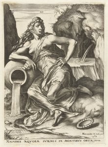 Naiade Goddess and Nymphs (sarjan nimi) tekijältä Cornelis Cort