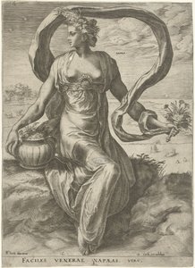 Napaea Goddess and Nymphs (sarjan nimi) tekijältä Cornelis Cort