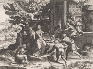 Paimenten palvonta, 1569. tekijältä Cornelis Cort